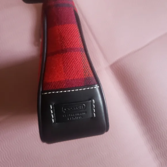 Coach Y2K Vintage Tartan Plaid Wool Mini Bag  Demi Shoulder Purse Holiday Grunge - Picture 4 of 14